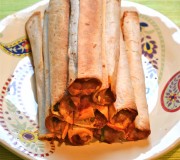 Baked Chicken Spinach Flautas