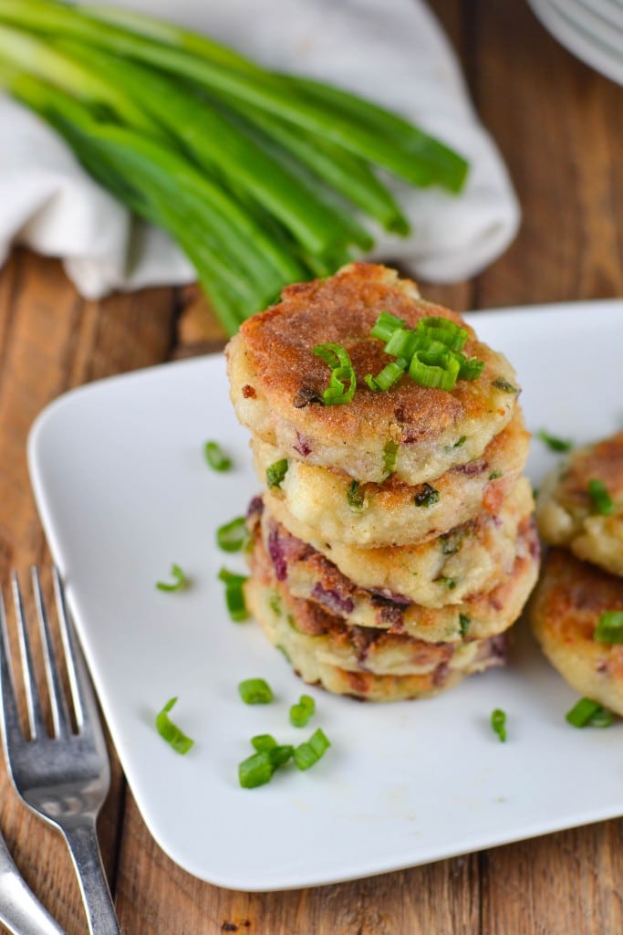 Gluten-Free Bacon Leftover Mashed Potato Cakes