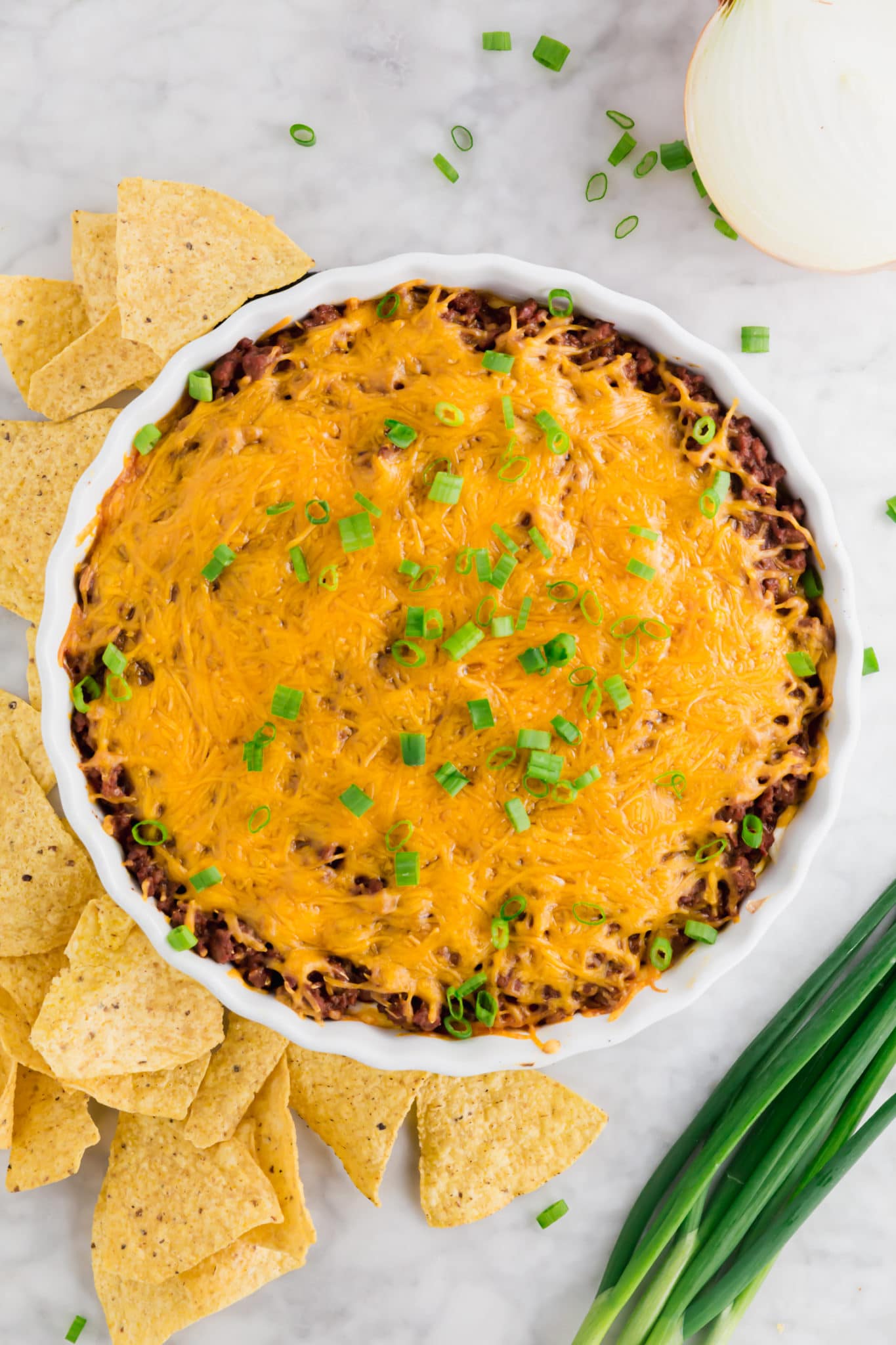 BEST Chili Cheese Dip Recipe (with Homemade Turkey Chili)