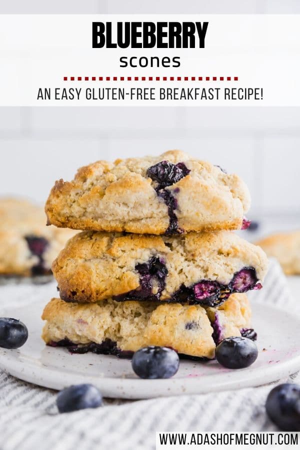 Gluten-Free Blueberry Scones - A Dash of Megnut