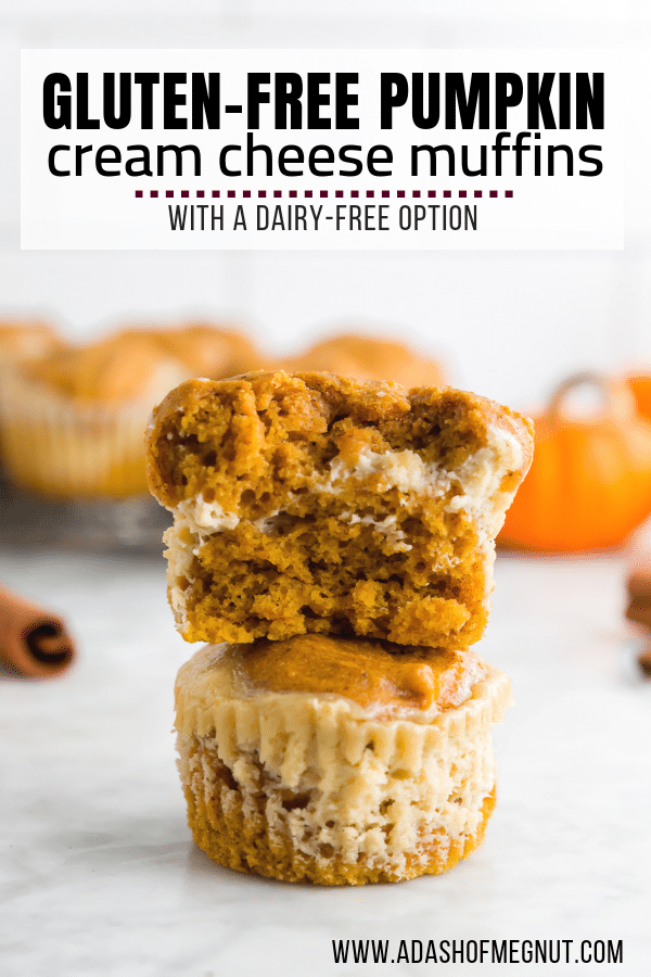 Gluten Free Pumpkin Cream Cheese Muffins - A Dash of Megnut