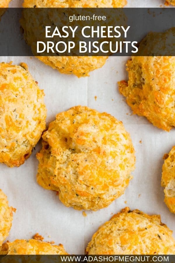 Gluten Free Cheddar Rosemary Drop Biscuits - A Dash of Megnut