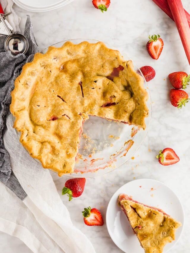 Gluten-Free Strawberry Rhubarb Pie