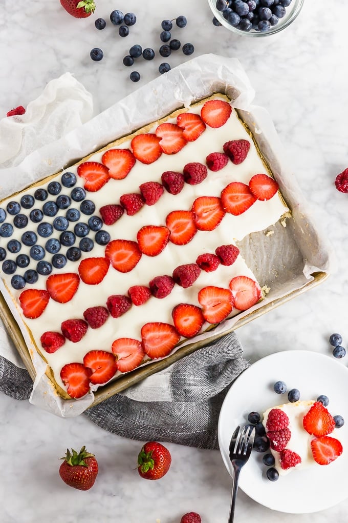 Gluten Free American Flag Cookie Cake