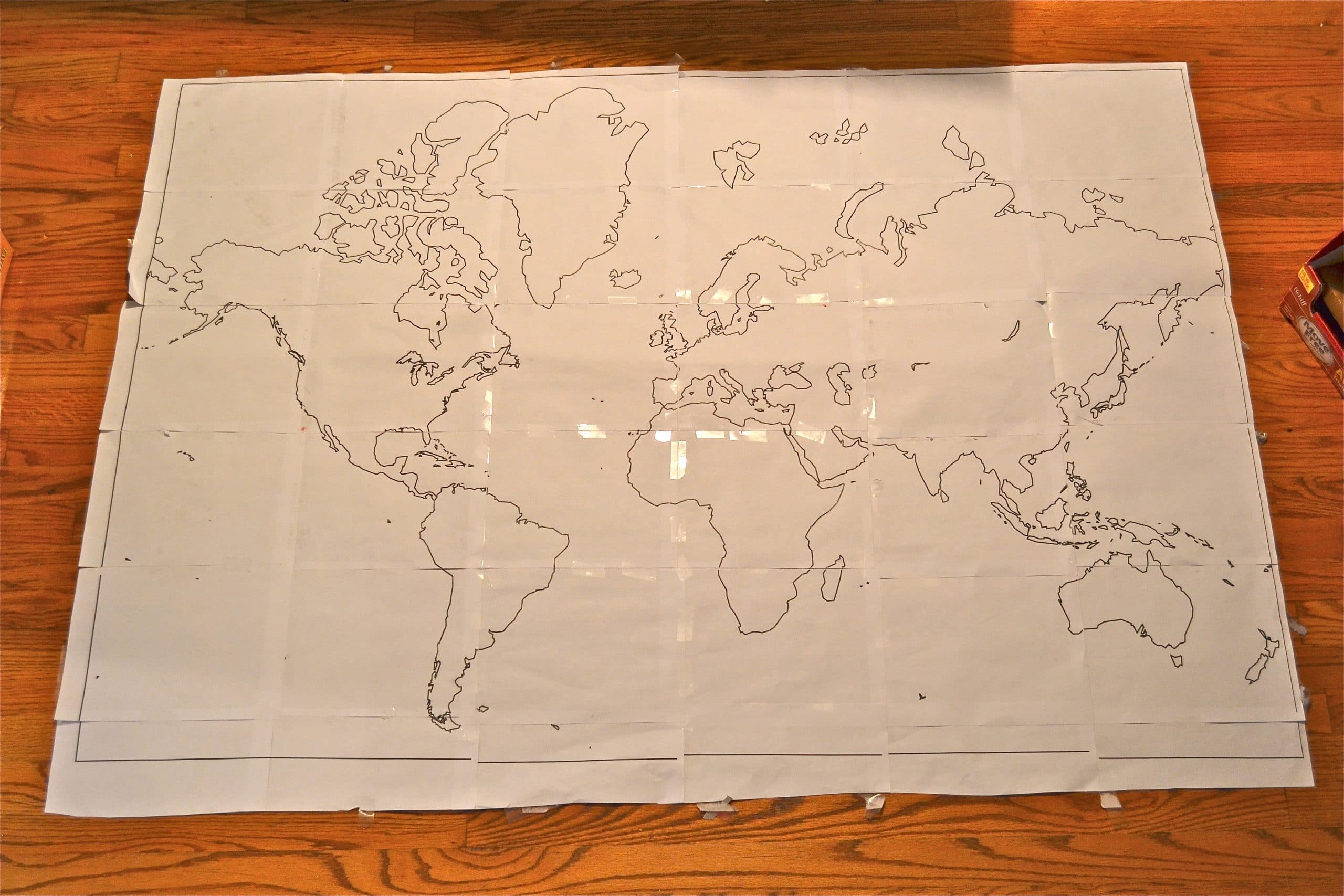 diy wooden world map art a dash of megnut