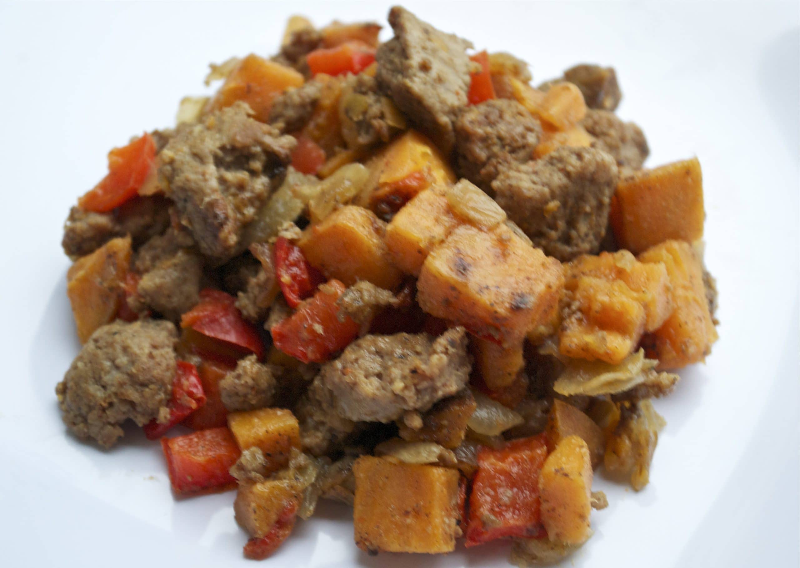 Sweet Potato and Turkey Sausage Hash {Gluten-Free!}