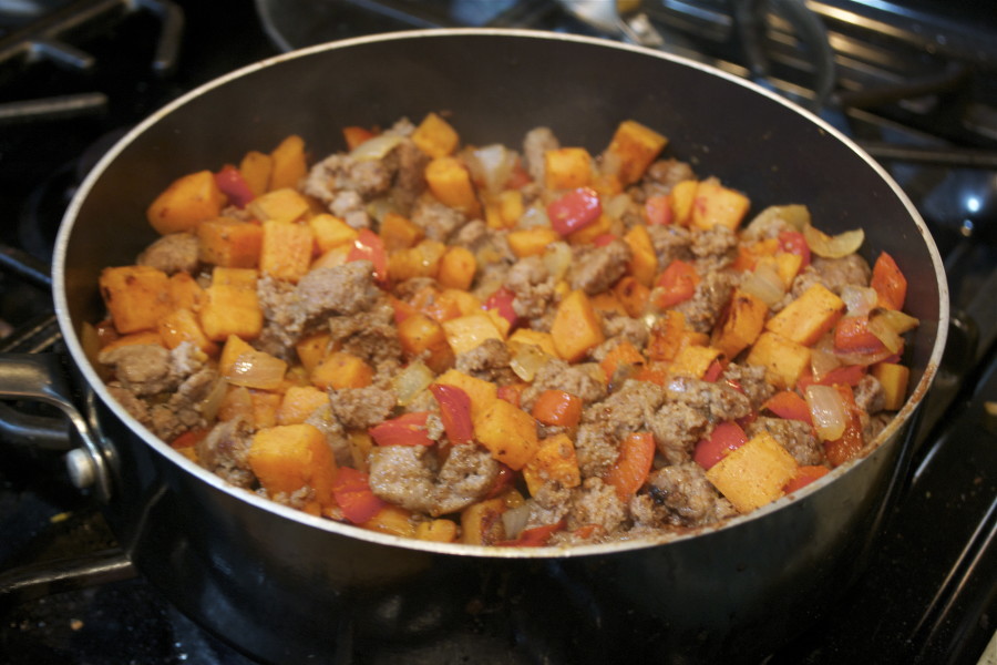 Sweet Potato Turkey Sausage Hash Gluten Free & Dairy Free