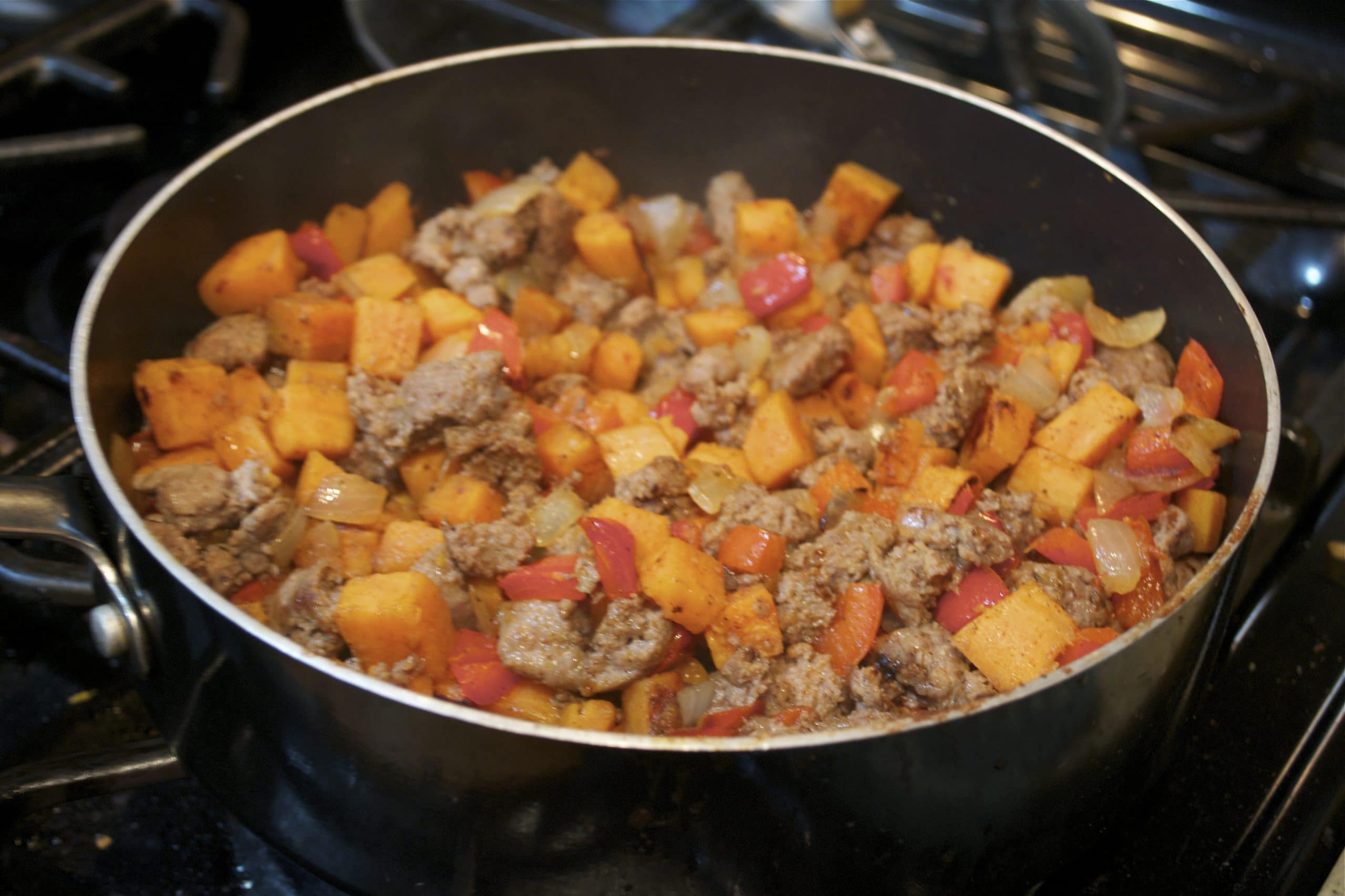 Sweet Potato Turkey Sausage Hash Gluten Free & Dairy Free