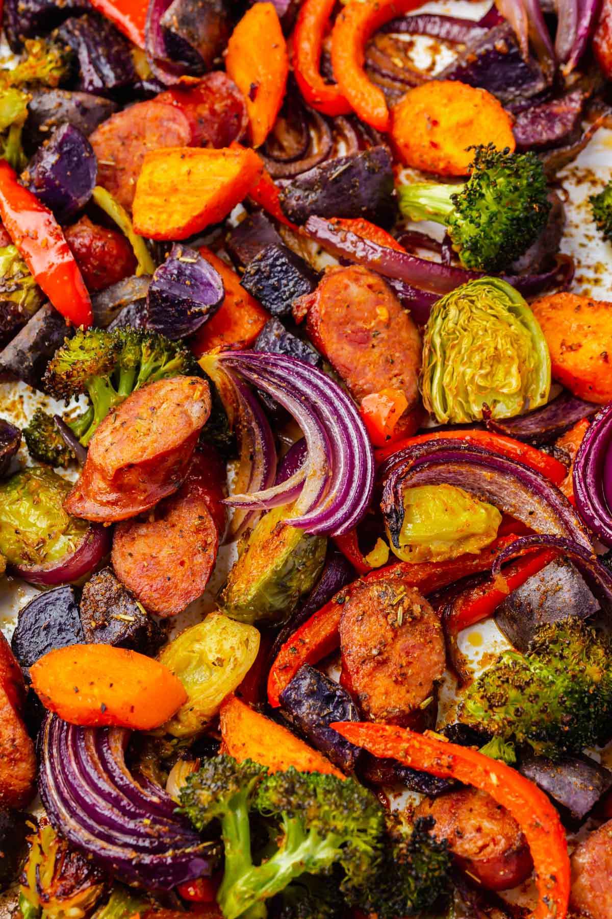 Sheet Pan Sausage and Veggies - Salt & Baker