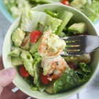 Cilantro Lime Shrimp Salad with Avocado Dressing (GF, DF, SF) | A Dash of Megnut