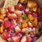 Strawberry Jalapeño Salsa (GF, DF, SF, V) - A Dash of Megnut