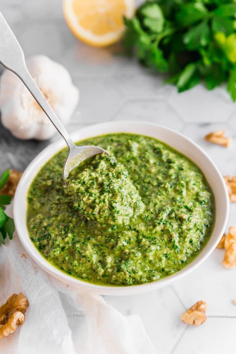 Vegan Parsley Walnut Pesto