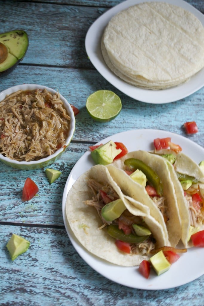 Easy Crockpot Pork Tacos (GF, DF) - A Dash of Megnut