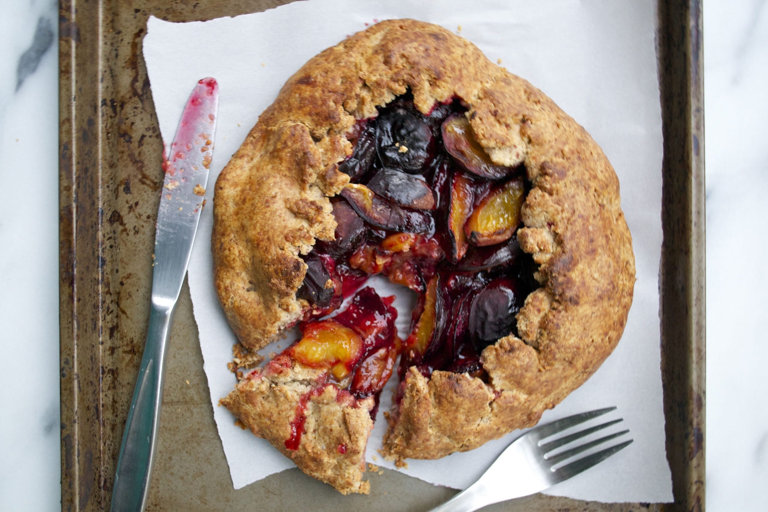 Gluten-Free Vegan Plum Galette