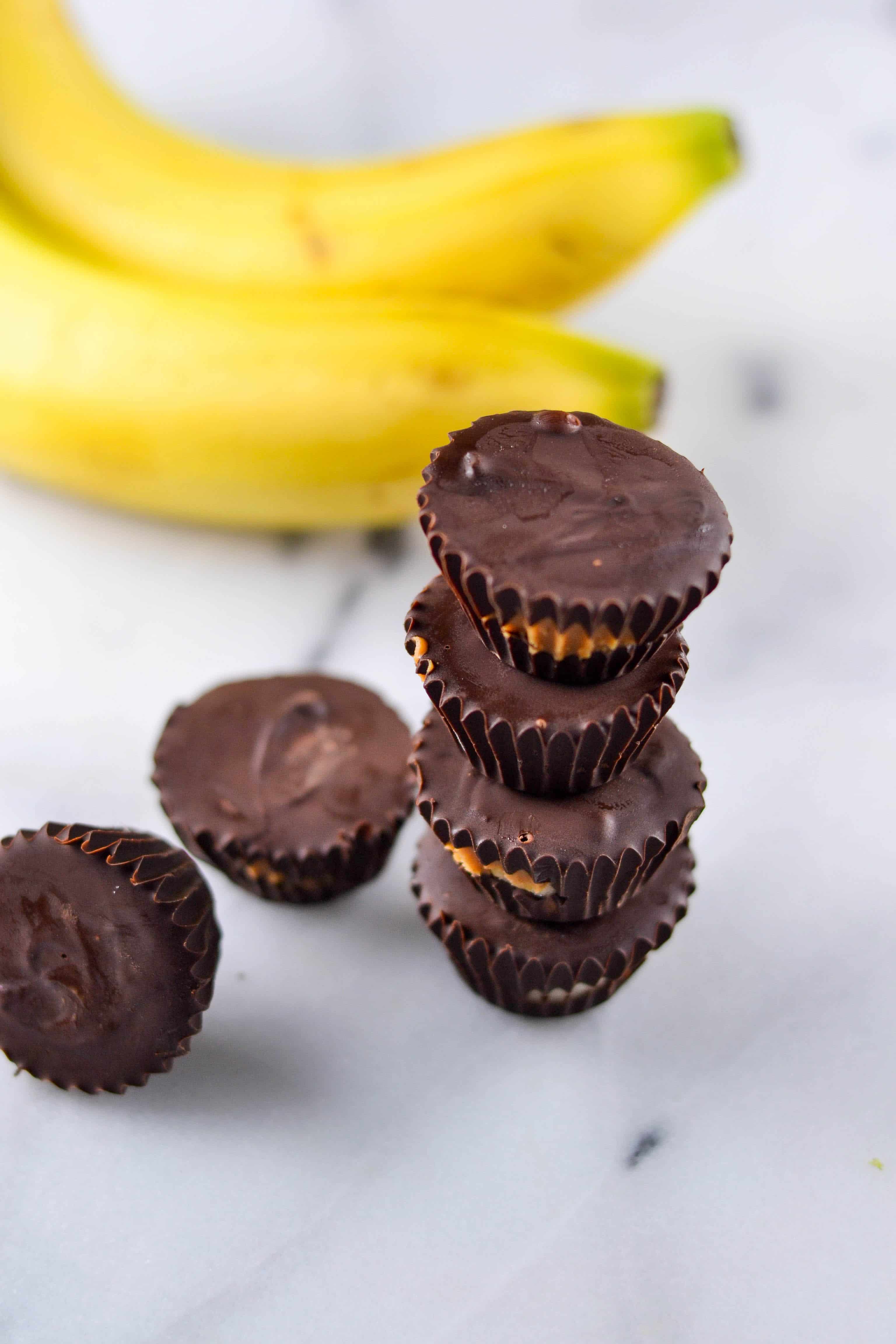 Chocolate Peanut Butter Banana Bites (GF, DF, V, RSF) - A Dash of Megnut