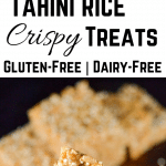 Tahini Brown Rice Krispies Treats (GF, DF, V, RSF) - A Dash of Megnut