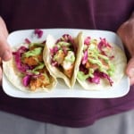 Blackened Fish Tacos with Avocado Crema (GF, DF) - A Dash of Megnut