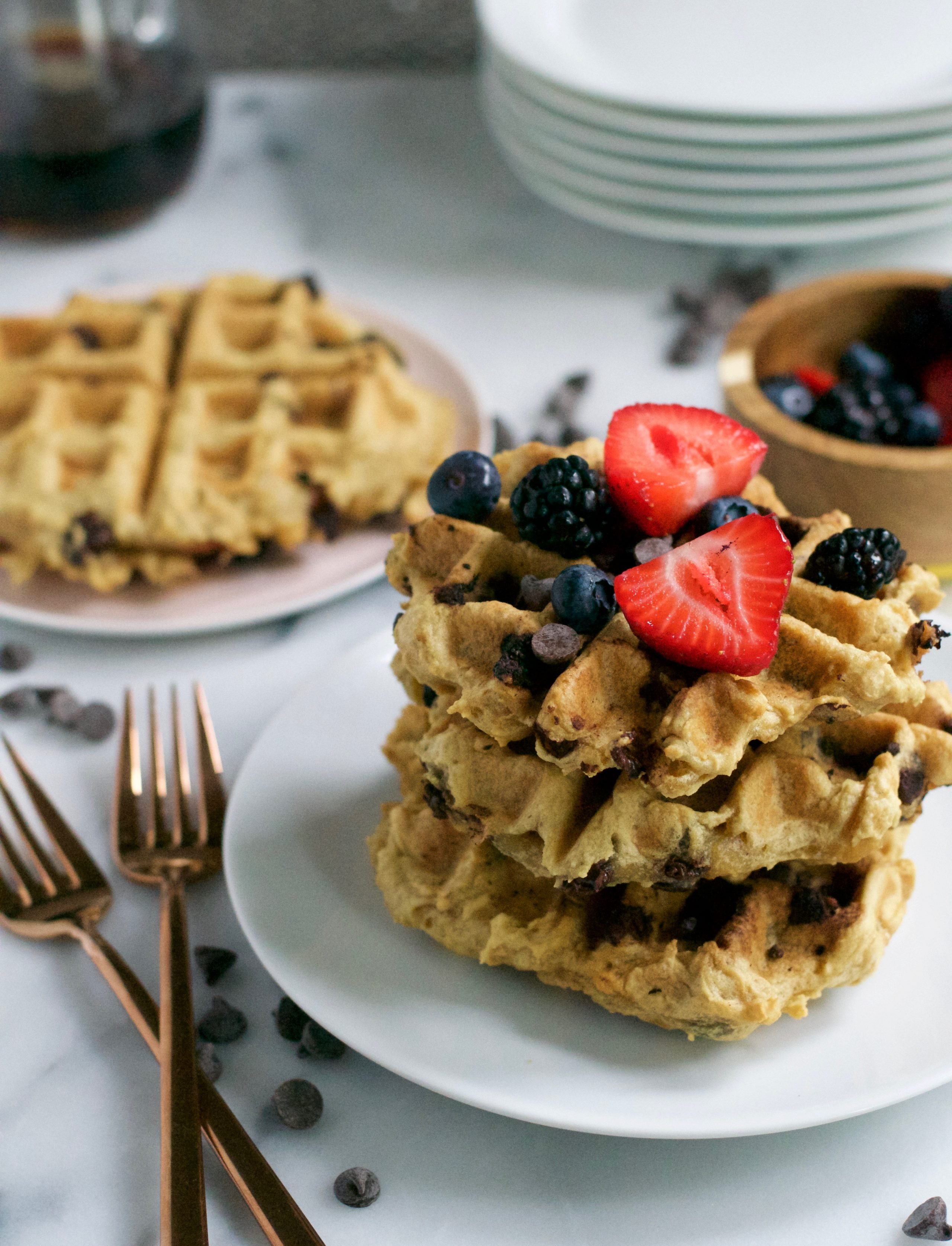 Gluten-Free Vegan Sparkling Water Waffles