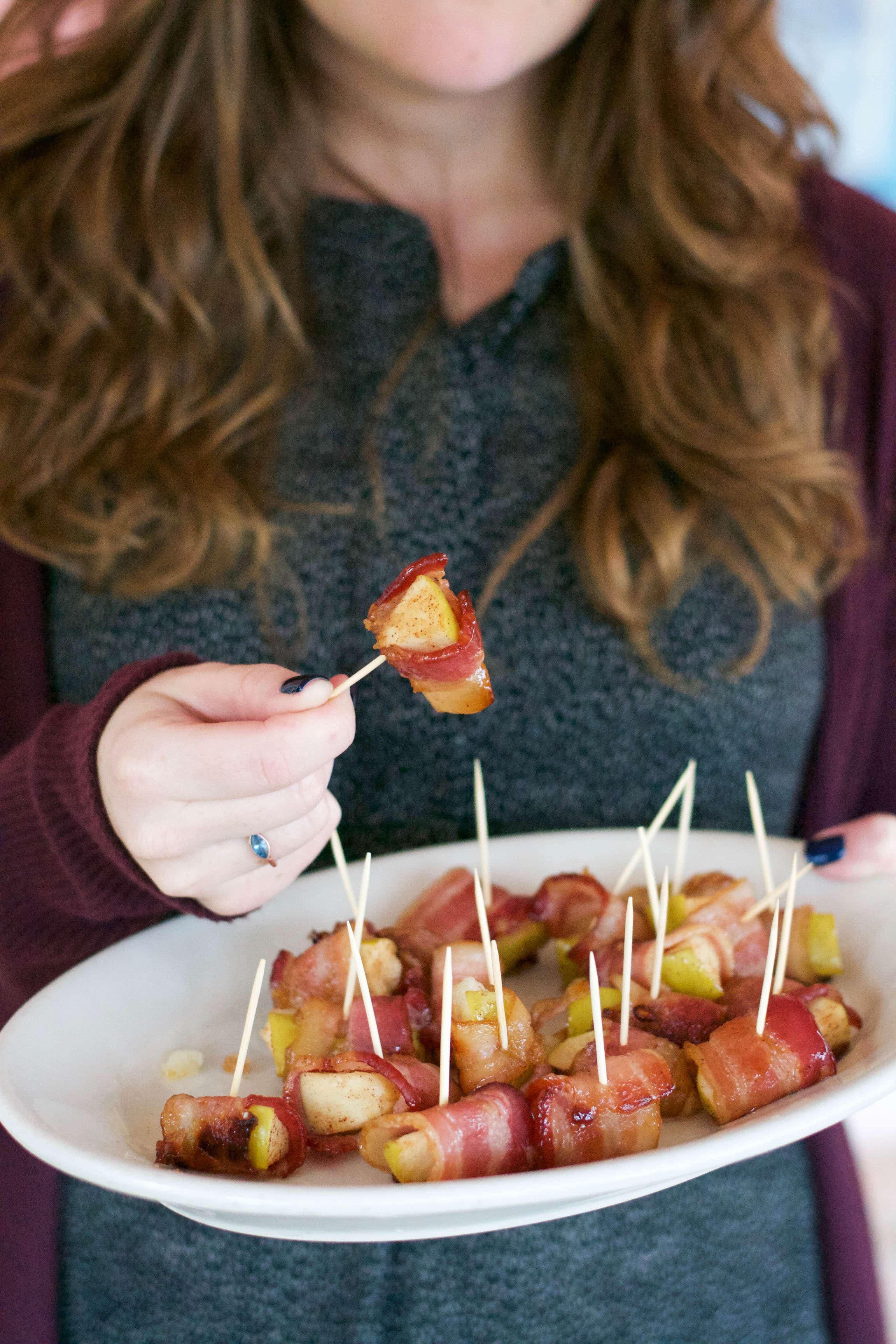 Brown Sugar Bacon Wrapped Apples