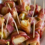 Brown Sugar Bacon Wrapped Apples (GF, DF) - A Dash of Megnut