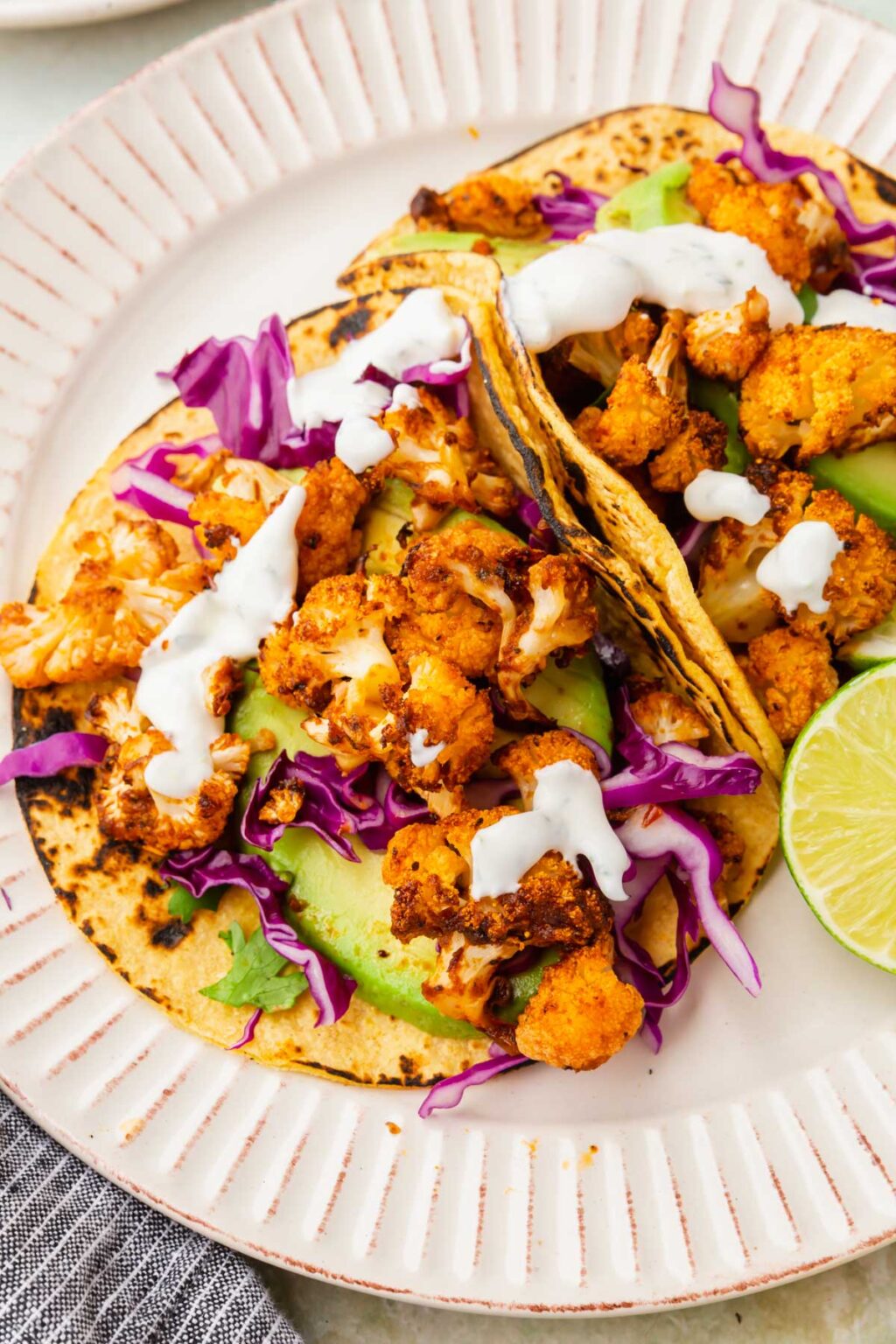 Roasted Cauliflower Tacos A Dash of Megnut
