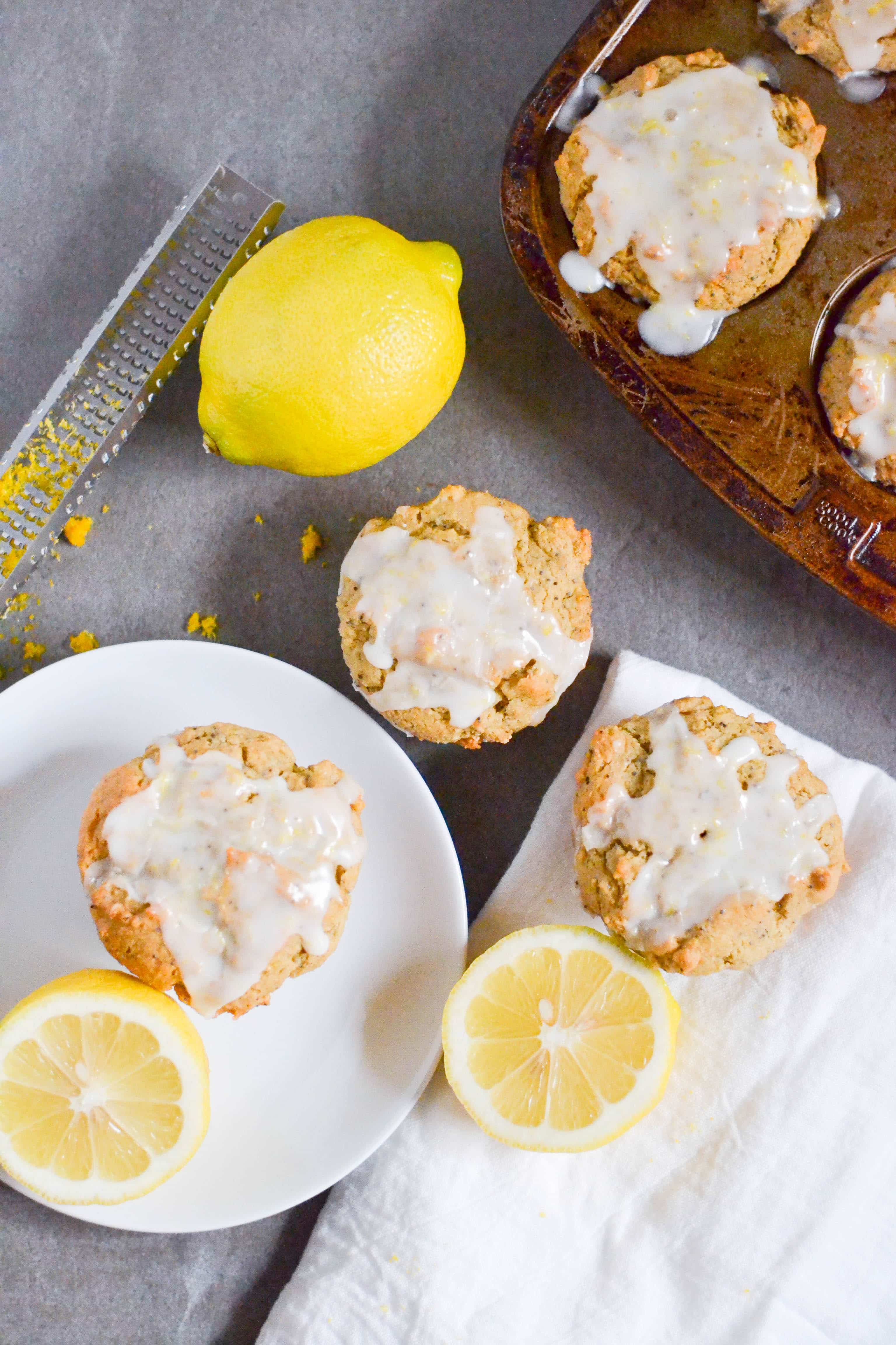 Gluten-Free Vegan Lemon Poppy Seed Muffins