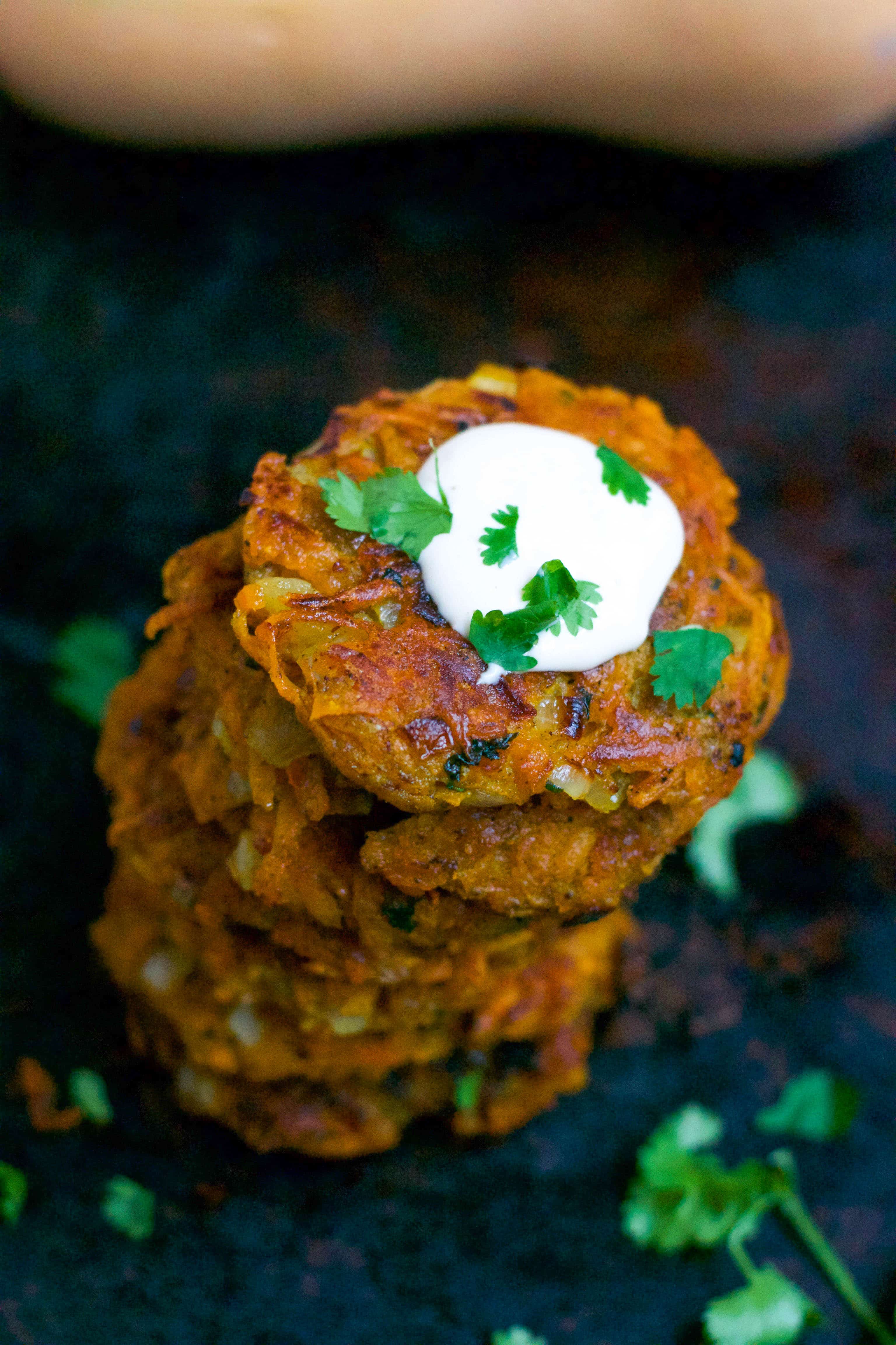 Vegan Curried Butternut Squash Fritters-image