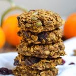 Pumpkin Breakfast Cookies (GF, DF, V) - A Dash of Megnut