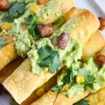 Red Potato and Black Bean Taquitos (GF, DF, V) - A Dash of Megnut