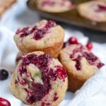 Gluten-Free Vegan Banana Cranberry Jam Muffin (GF, DF, V) - A Dash of Megnut
