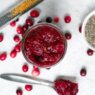 Cranberry Chia Jam (GF, DF, V) - A Dash of Megnut