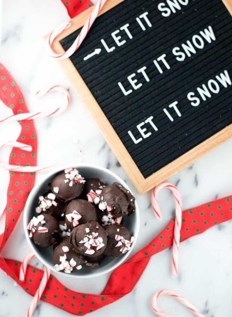 Vegan Peppermint Chocolate Truffles (GF, DF, V) - A Dash of Megnut