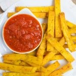 Baked Polenta Manchego Fries (GF) - A Dash of Megnut