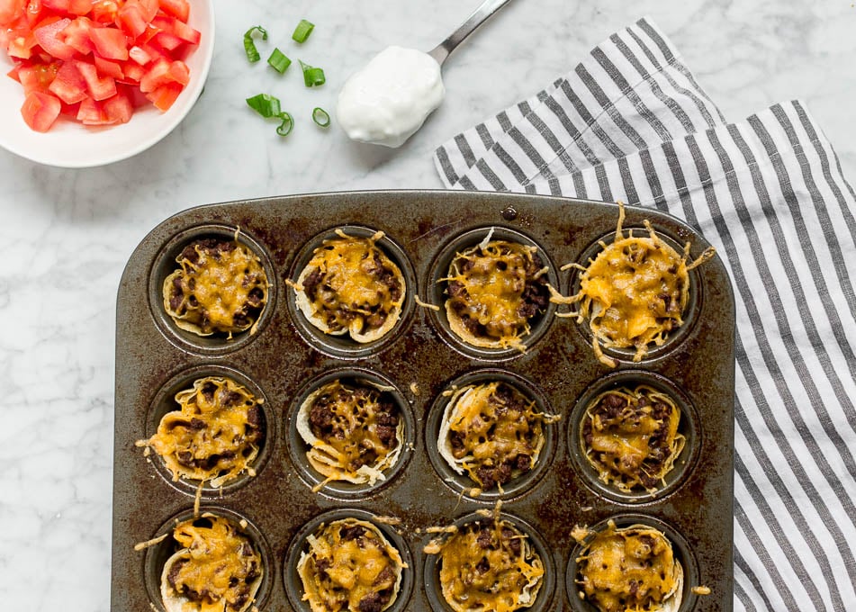 Mini Muffin Tin Taco Bites