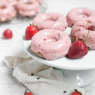 Baked Strawberry Donuts in the Oven - Gluten-Free, Dairy-Free, Vegan