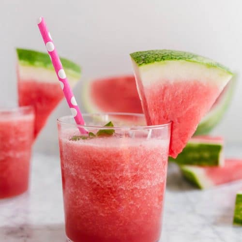Frozen Watermelon Rosé Wine Slushies aka Frosé Two Ingredients