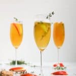 Apple Cider Mimosa with Thyme