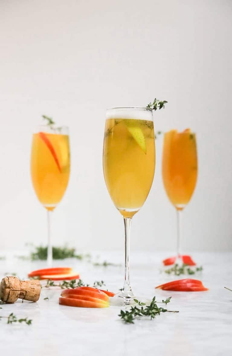 Apple Cider Thyme Mimosa