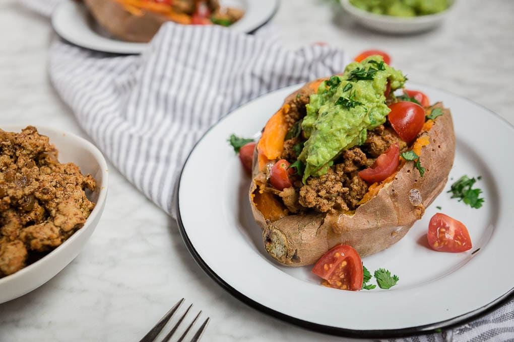 Turkey Taco Stuffed Sweet Potatoes - Whole30