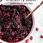 Red Wine Cranberry Sauce - Gluten-Free and Dairy-Free - A Dash of Megnut