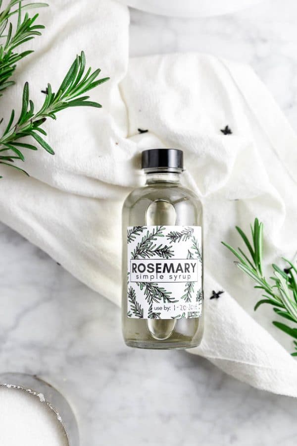 Rosemary Simple Syrup Perfect for Flavoring Cocktails and Coffee!