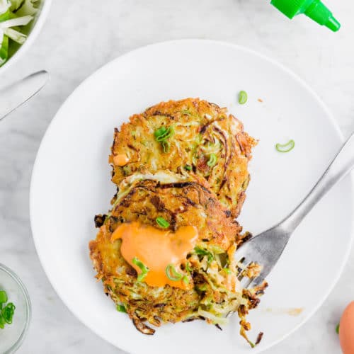 Bacon Cabbage Fritters A Dash of Megnut