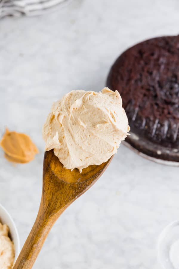 Easy Peanut Butter Frosting (only 6 ingredients!) A Dash of Megnut