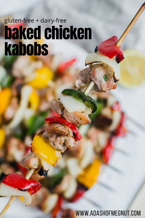 Baked Chicken Kabobs in the Oven - Gluten-Free and Dairy-Free