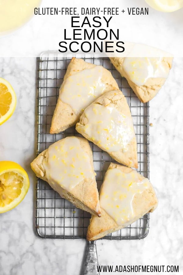 Whole Grain Vegan Lemon Scones • Fit Mitten Kitchen