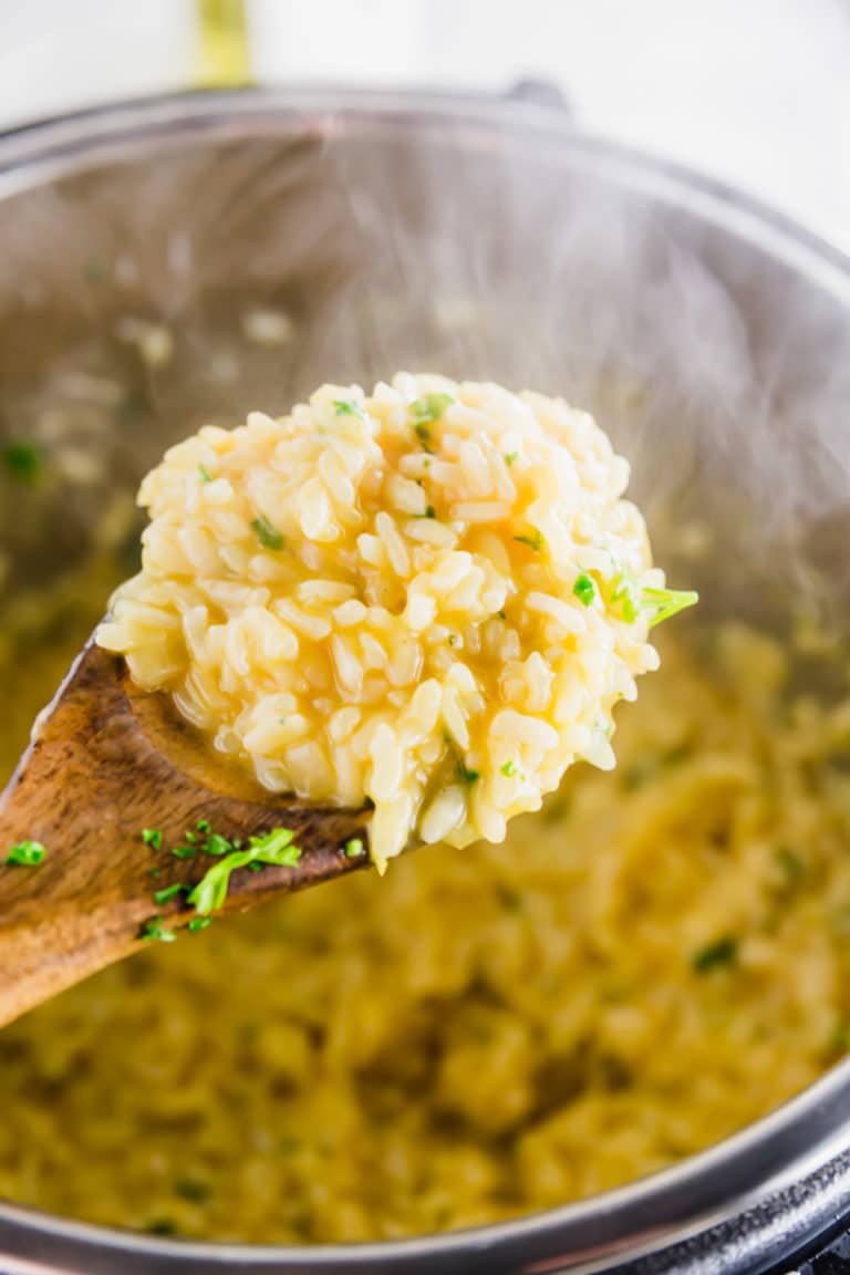 Instant Pot Lemon Risotto (GlutenFree with DairyFree and Vegan Option)