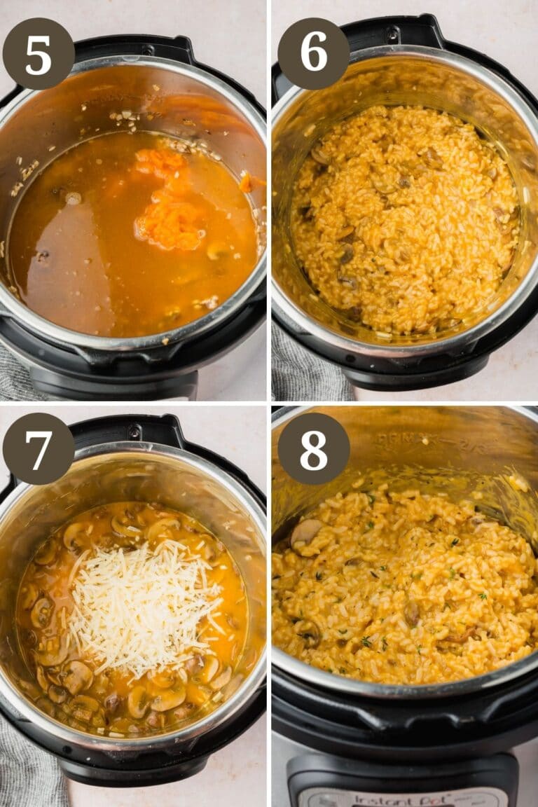 Instant Pot Pumpkin Mushroom Risotto A Dash of Megnut