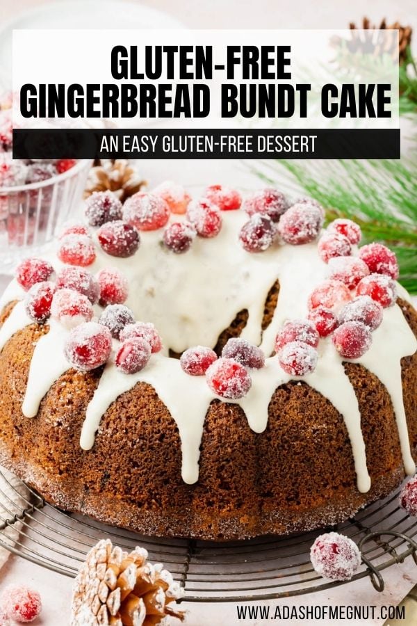 Christmas Snowflake Bundt Cake - Gluten Free, Dairy Free Recipe