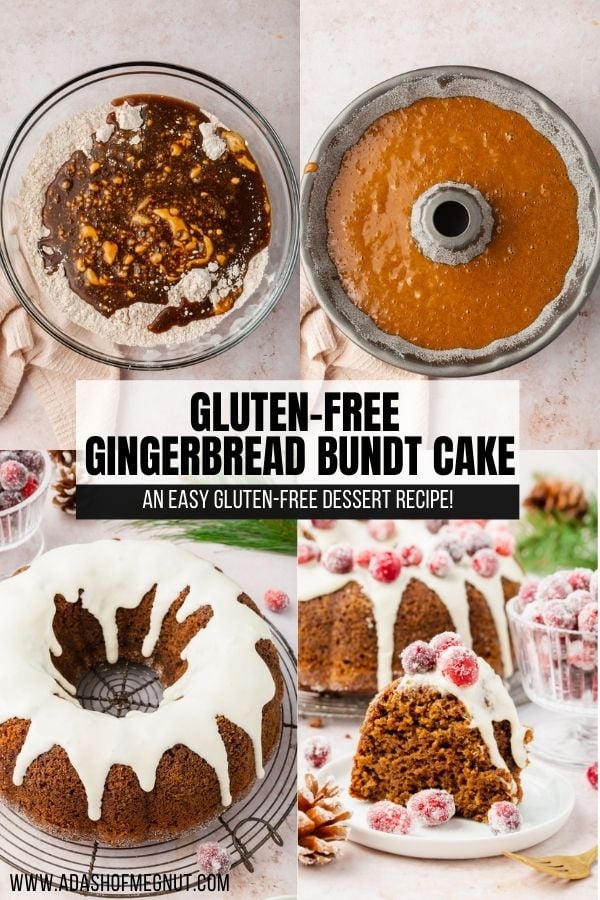 Gluten-Free Gingerbread Bundt Cake - A Dash of Megnut