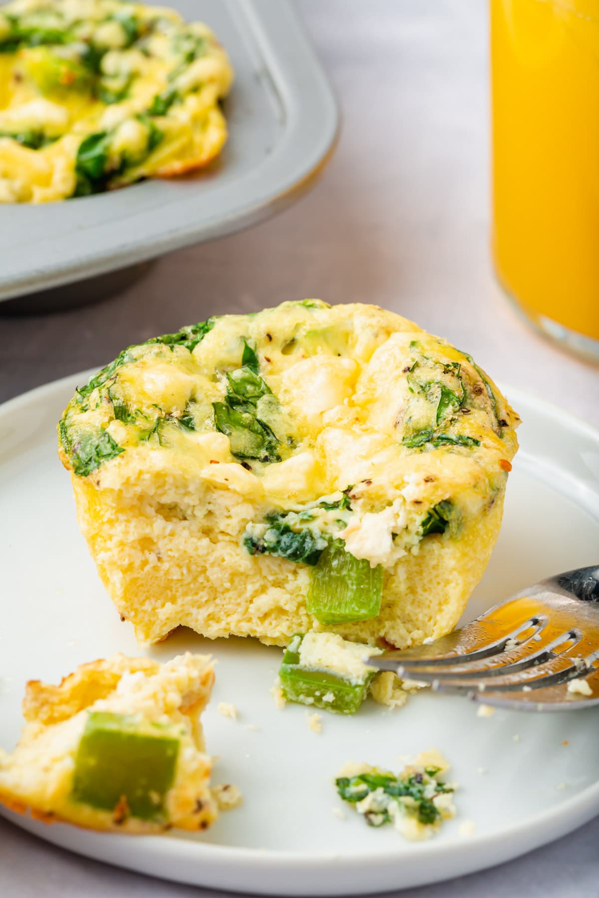 Spinach Feta Egg Muffins